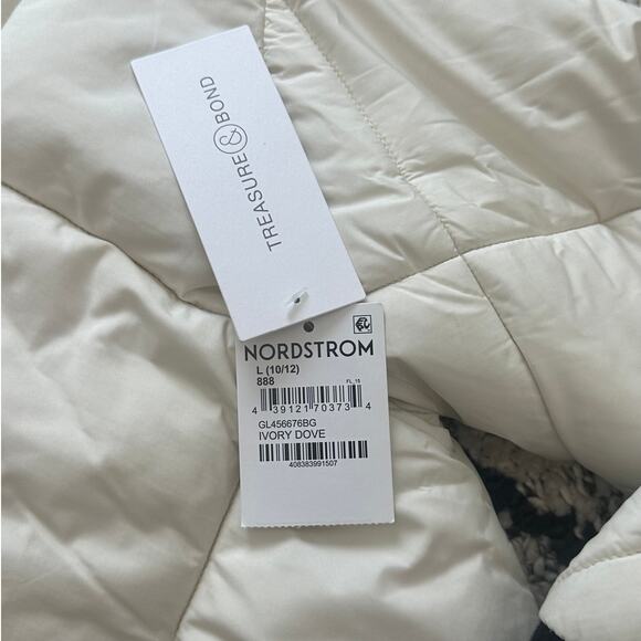 Treasure & Bond Girls Diamond Quilted Puffer Jacket Large 10/12 NWT - Picture 4 of 7